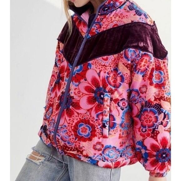Free People Sun Valley Bomber Jacket Size M - Picture 2 of 8